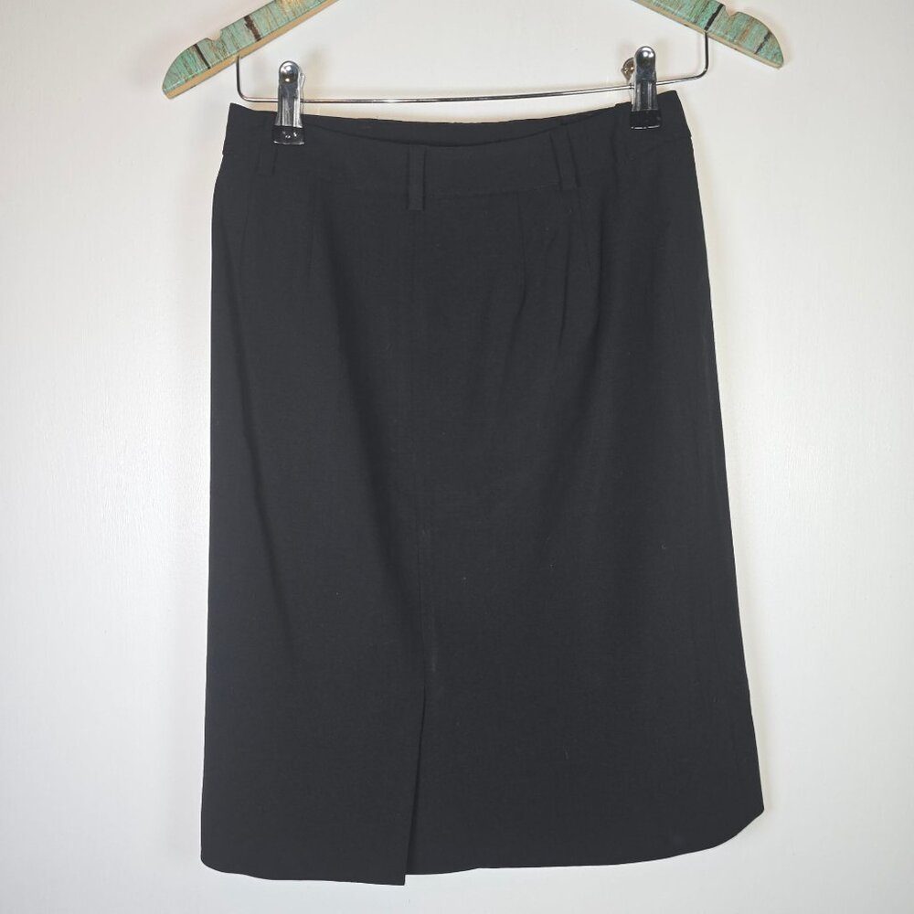 Brooks Brothers Women's Black Wool 2 Piece Professional Pencil Skirt Set, 2P/4P - Picture 8 of 10